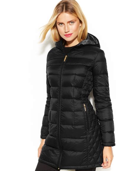 michael kors black down puffer coat|Michael Kors ultra lightweight down.